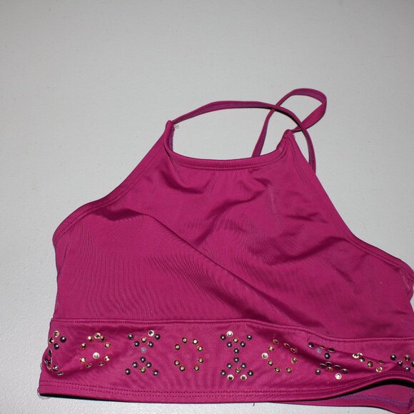 Purple 2 Pcs Justice Bikini Swimsuit Size 10 - Picture 3 of 10